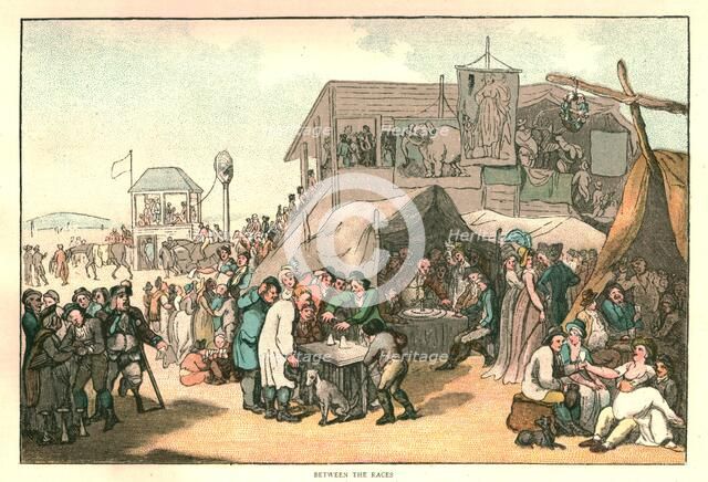 'The Humours of Horse Racing, Between the Races', c1816 (1886). Creator: Unknown.