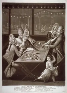 The Humours of the Pantheon 1772. Artist: William Humphrey