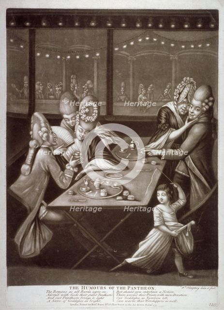 'The Humours of the Pantheon', 1772. Artist: William Humphrey