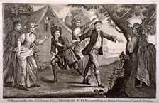The Humorous Diversion of the Country Play at Blindmans Buff Vauxhall Gardens, London, c1745. Artist: Anon
