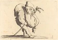 The Hunchback with a Cane, c. 1622. Creator: Jacques Callot