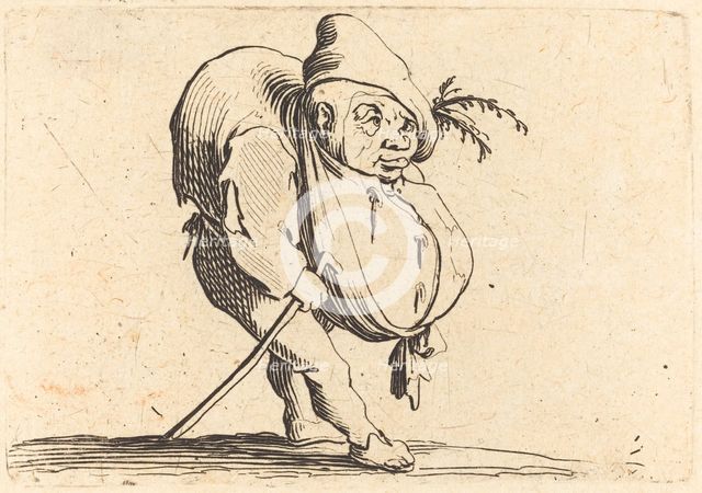The Hunchback with a Cane, c. 1622. Creator: Jacques Callot.