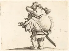 The Hunchback with the Feathered Cap, c. 1622. Creator: Jacques Callot