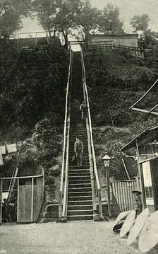 The Hundred and One Steps, Yokohama 1891. Creator: Unknown
