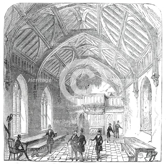 The Hundred Mennes Hall, St. Cross, 1845. Creator: Unknown.