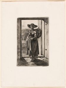 The Hungarian Woman Standing in the Door, 1817. Creator: Johann Adam Klein