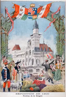 The Hungarian pavilion at the Universal Exhibition of 1900, Paris, 1900