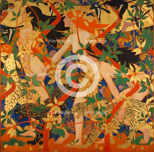 The Hunt (Diana and Her Nymphs), c1926. Creator: Burns, Robert (1869-1941).