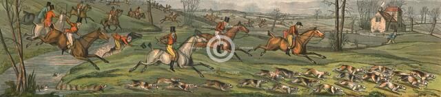 The Hunt - Full Cry, 1820, (1890).  Artist: Henry Thomas Alken.