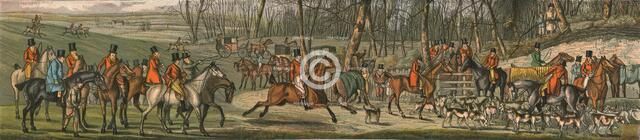 The Hunt - The Meet, 1820, (1890).  Artist: Henry Thomas Alken.