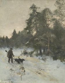 The Hunter, 1891. Creator: Bruno Liljefors