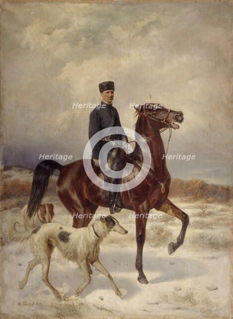 The Hunter. Artist: Sverchkov, Nikolai Yegorovich (1817-1898)