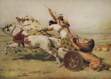 The Hunter Hunted late 19th-early 20th century, (1922). Creator: Briton Riviere