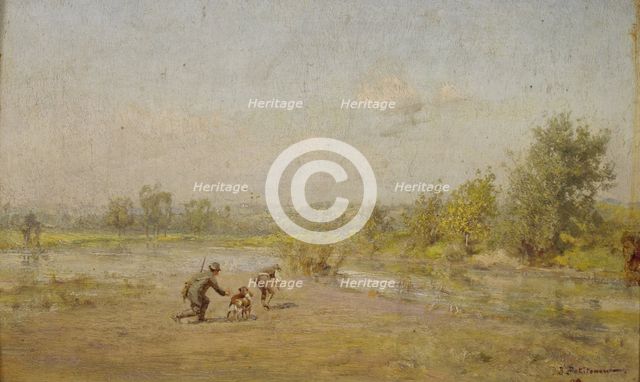 The Hunters. Artist: Pokhitonov, Ivan Pavlovich (1850-1923)