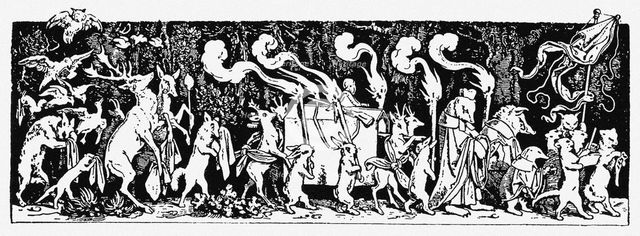 The Hunter's Funeral Procession (From: Munich Bilderbogen No 44). Artist: Schwind, Moritz Ludwig, von (1804-1871)