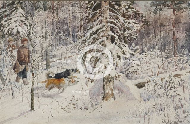 The hunters, Second Half of the 19th cen..