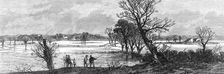 The Hunting Disaster in Yorkshire:...view of the Ure in flood, where the accident happened, 1869. Creator: Unknown