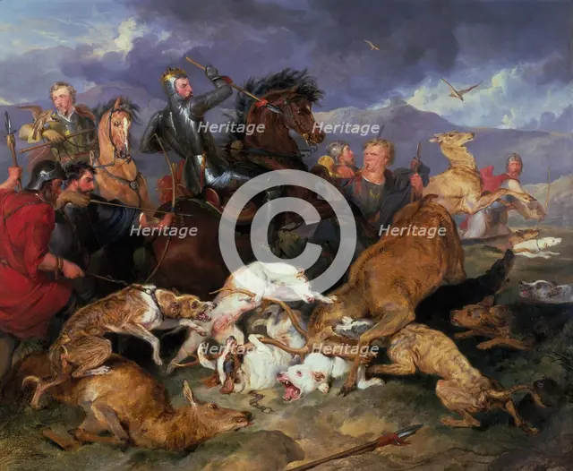 The Hunting of Chevy Chase, 1826. Creator: Edwin Henry Landseer.