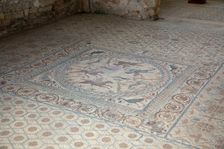 The hunting mosaic, Fountain House, Conimbriga, Portugal, 2009. Creator: Samuel Magal