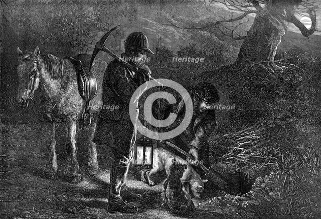 The hunting season: earth-stopping, 1872. Creator: Unknown.