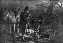 The hunting season: earth-stopping, 1872. Creator: Unknown