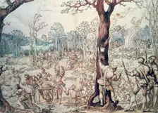 The Hunting Party 16th century. Artist: Bernaert van Orley