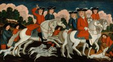 The Hunting Party—New Jersey, ca. 1750. Creator: Unknown