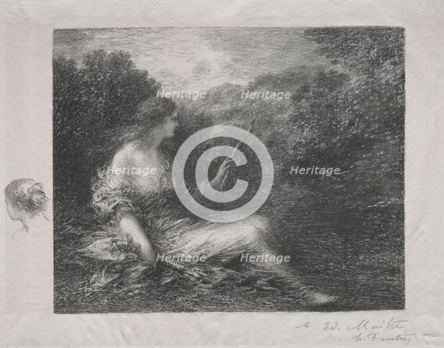 The Huntress, 1892. Creator: Henri Fantin-Latour (French, 1836-1904).