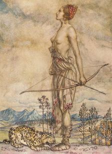 The Huntress Diane c1920. Artist: Arthur Rackham