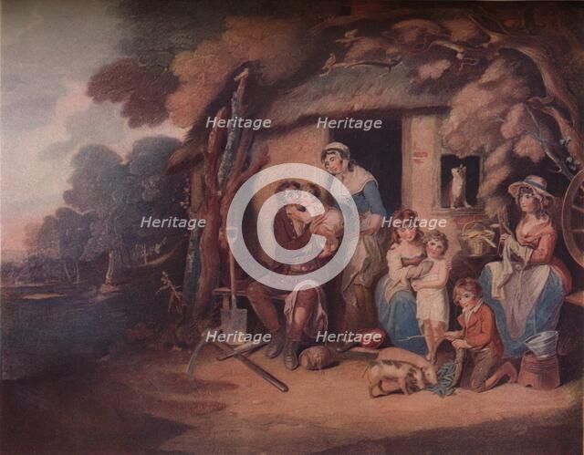 'The Husbandman's - Saturday Evening:  Return from Labour', c1789. Artist: William Nutter.