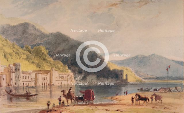 'The Hurduwar - where the Ganges enters the Plains of Hindoostan', c1786-1791, (1935). Artist: William Daniell.