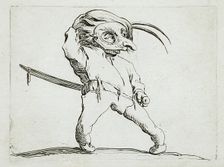 The Hurdy-Gurdy Player, 1616. Creator: Jacques Callot