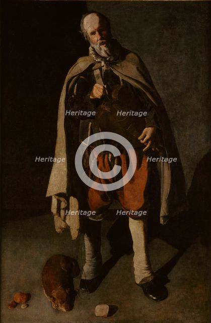 The Hurdy-Gurdy Player with a Dog, ca 1625.