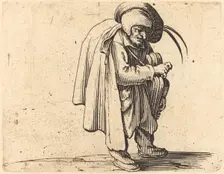 The Hurdy-Gurdy Player, c. 1622. Creator: Jacques Callot