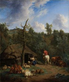 The Hut, 1671. Creator: Adriaen van de Velde