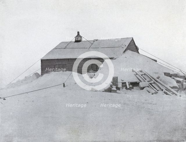 'The Hut at Cape Adare', c1911, (1913). Artist: G Murray Levick.