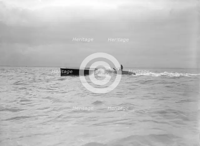The hydroplane 'Brunhilde' under way. Creator: Kirk & Sons of Cowes.