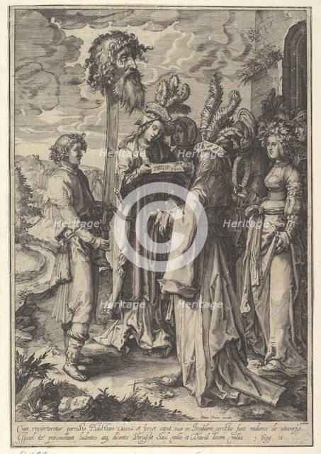 The Hymn of the Daughters of Israel and David (copy).n.d. Creator: Jan Saenredam.