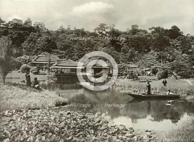 'The Ha-Kei-Tei Inn and Garden at Hikone', 1910. Creator: Herbert Ponting.