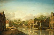 The Haarlem Gate in Leyden as Seen From the City, 1781. Creator: Paulus Constantijn la Fargue