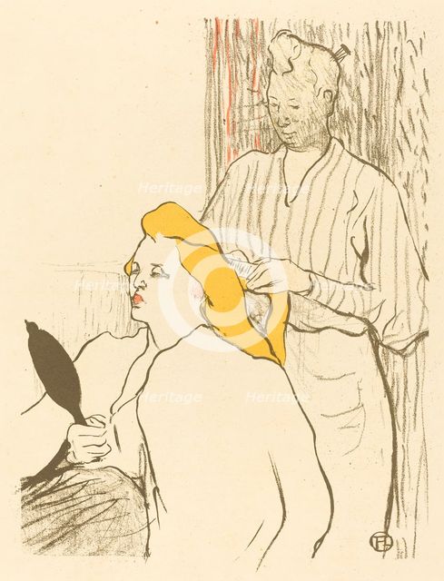 The Hairdresser - Program for the Théâtre Libre (Le coiffeur - Programme du Théâtre Libre), 1893. Creator: Henri de Toulouse-Lautrec.