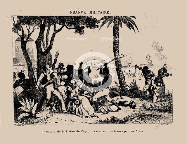 The Haitian Revolution. Slave rebellion on the night of 21 August 1791, 1833.