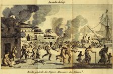 The Haitian Revolution. Slave rebellion on the night of 21 August 1791, c. 1815
