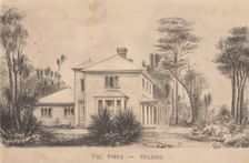 The Halcombe's house, "The Pines", at Feilding, 1878. Creator: Edith Stanway Halcombe