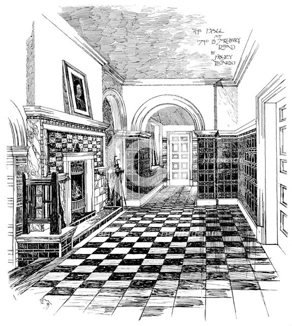 'The Hall, 15, Melbury Road', 1899. Artist: Unknown