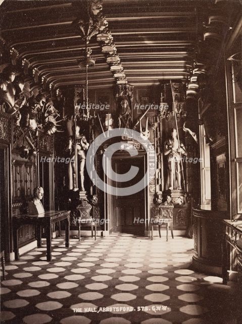 The Hall, Abbotsford, between 1870 and 1880. Creator: George Washington Wilson.