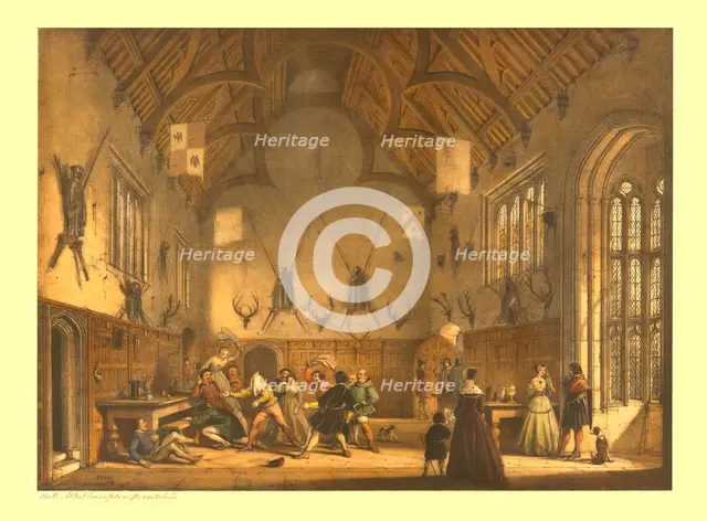 The Hall, Athelhampton, Dorset, (c1838). Creator: Unknown.