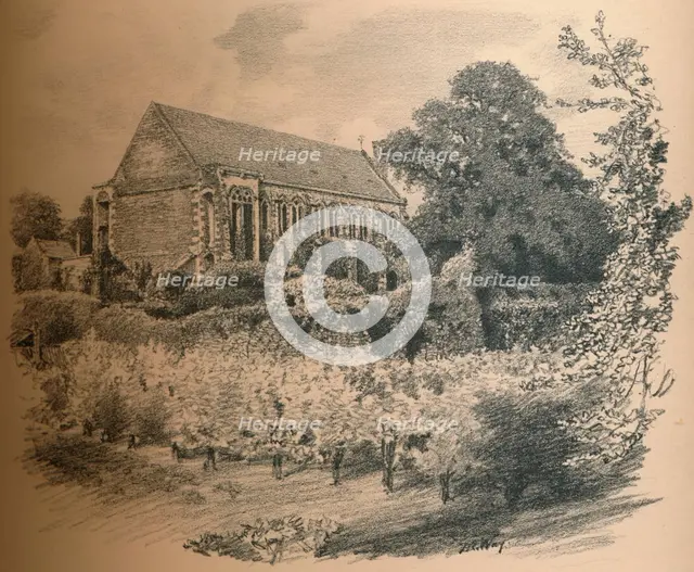 'The Hall, Eltham Palace', 1902. Artist: Thomas Robert Way.