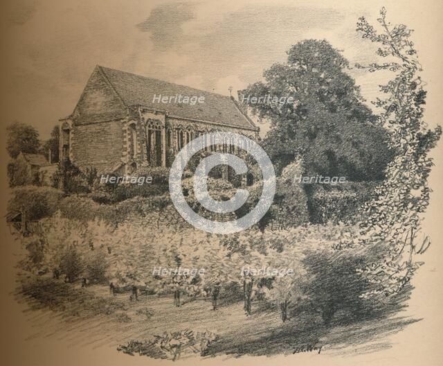 'The Hall, Eltham Palace', 1902. Artist: Thomas Robert Way.