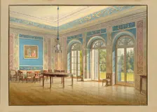 The hall in the garden pavilion of Teplitz Castle, 1832. Creator: Croll; Carl Robert (1800-1863)